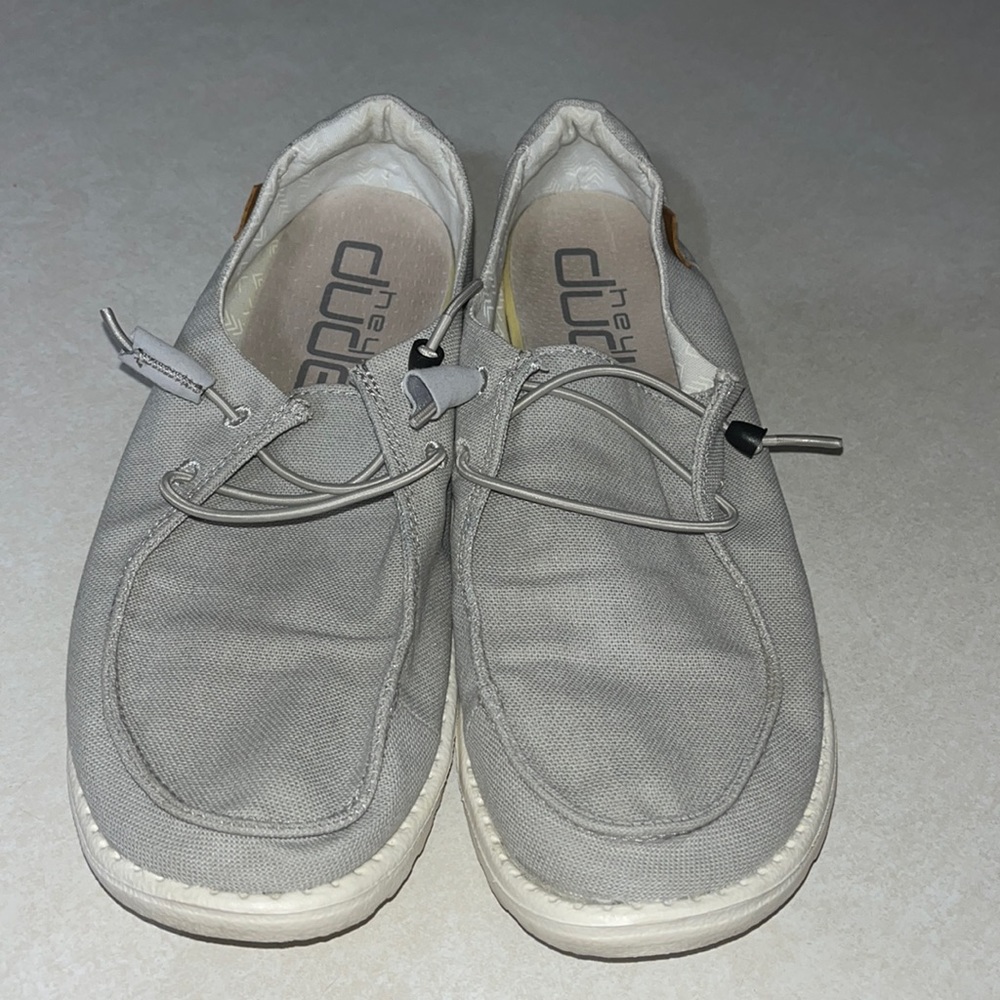 Heydude chambray light grey